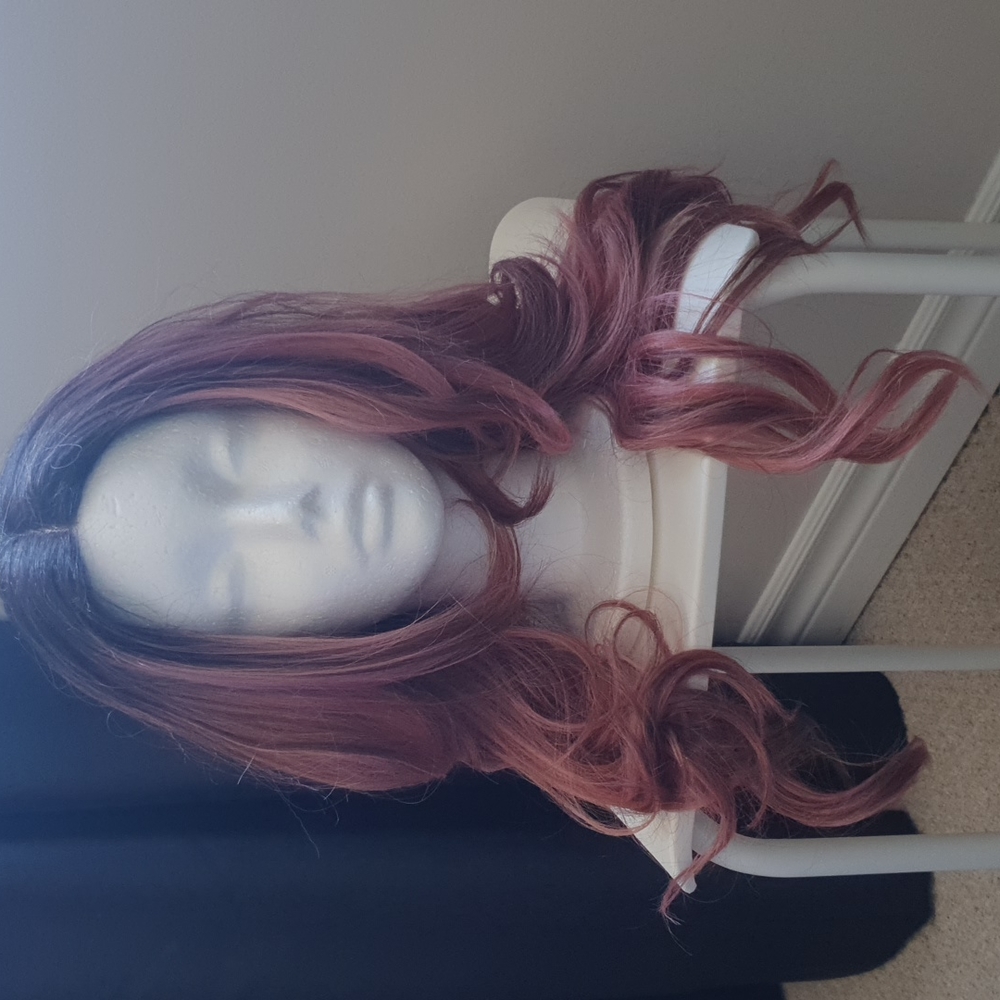 NEW Freetress Equal Synthetic Premium Delux Lace Front Wig -Colour RosePink